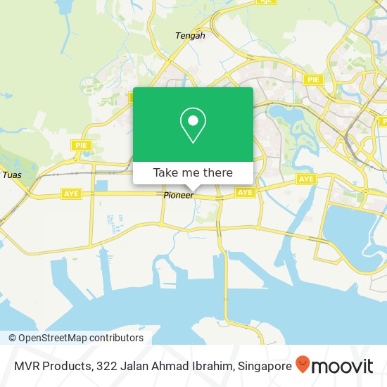 MVR Products, 322 Jalan Ahmad Ibrahim地图