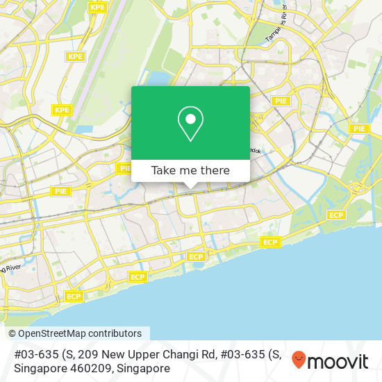 #03-635 (S, 209 New Upper Changi Rd, #03-635 (S, Singapore 460209地图