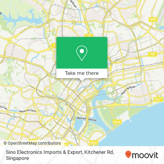 Sino Electronics Imports & Export, Kitchener Rd map