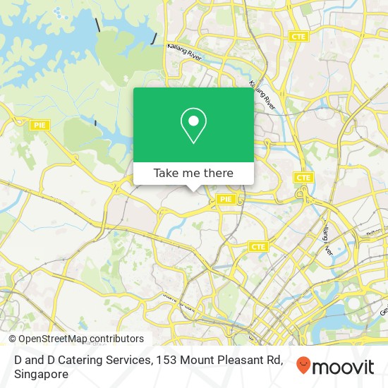 D and D Catering Services, 153 Mount Pleasant Rd地图