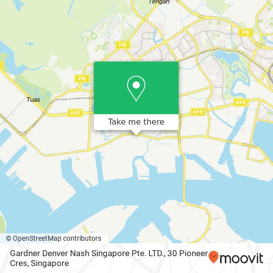 Gardner Denver Nash Singapore Pte. LTD., 30 Pioneer Cres map