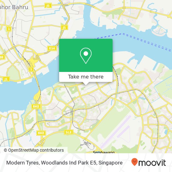 Modern Tyres, Woodlands Ind Park E5地图