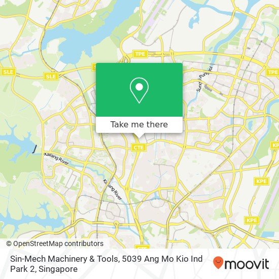 Sin-Mech Machinery & Tools, 5039 Ang Mo Kio Ind Park 2 map