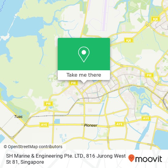 SH Marine & Engineering Pte. LTD., 816 Jurong West St 81地图