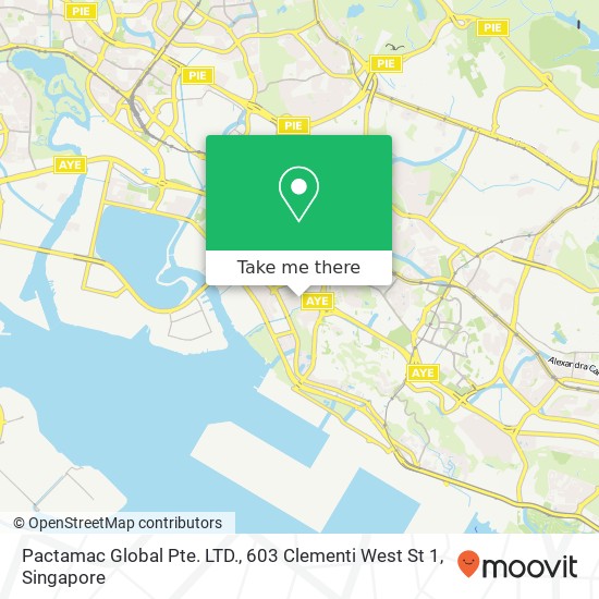 Pactamac Global Pte. LTD., 603 Clementi West St 1地图