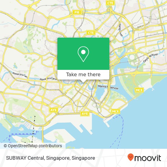 SUBWAY Central, Singapore地图