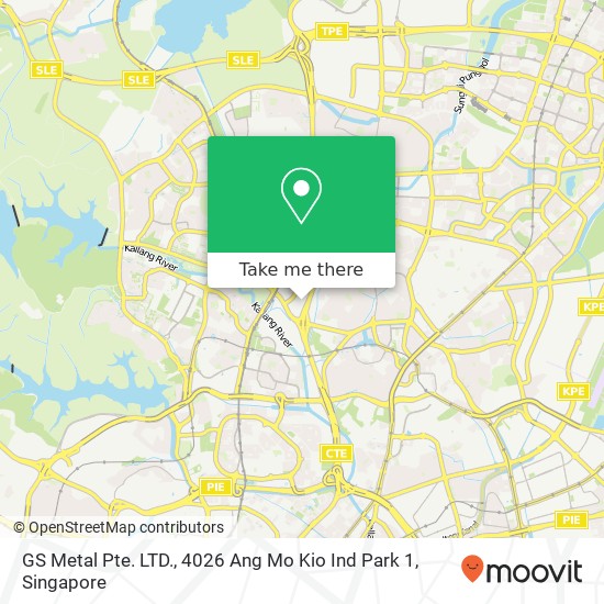 GS Metal Pte. LTD., 4026 Ang Mo Kio Ind Park 1 map