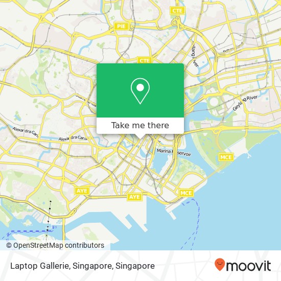 Laptop Gallerie, Singapore map