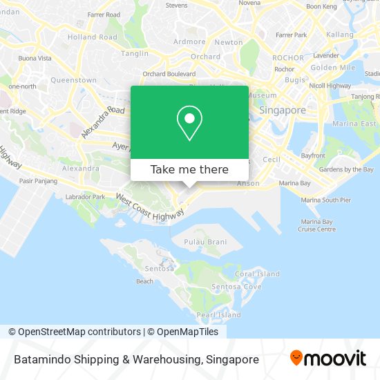 Batamindo Shipping & Warehousing map