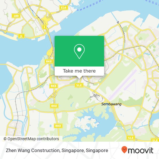Zhen Wang Construction, Singapore map