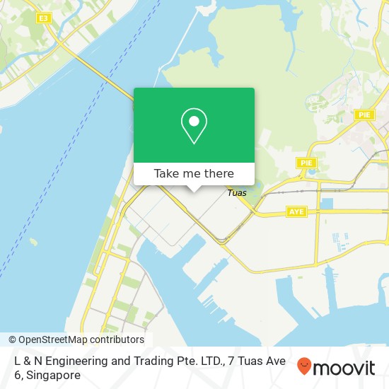 L & N Engineering and Trading Pte. LTD., 7 Tuas Ave 6 map