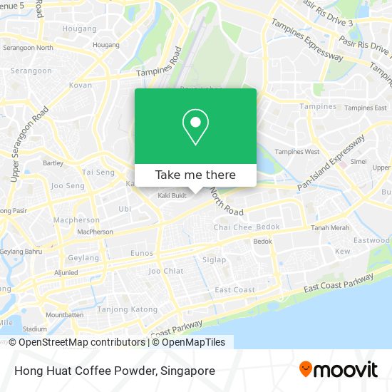 Hong Huat Coffee Powder map