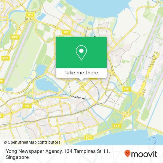 Yong Newspaper Agency, 134 Tampines St 11地图