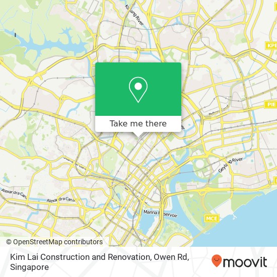 Kim Lai Construction and Renovation, Owen Rd map