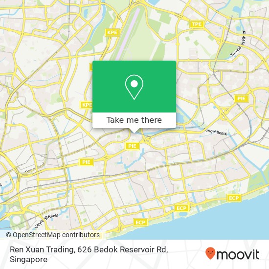Ren Xuan Trading, 626 Bedok Reservoir Rd地图