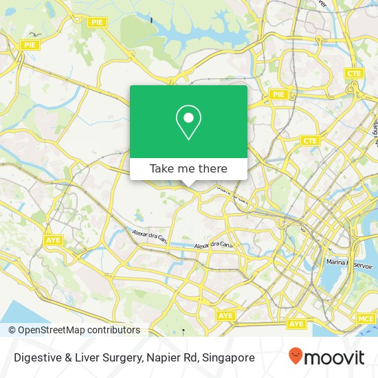 Digestive & Liver Surgery, Napier Rd map