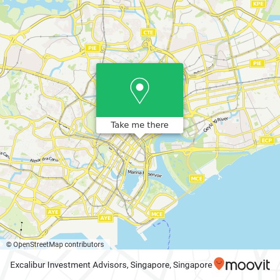 Excalibur Investment Advisors, Singapore map