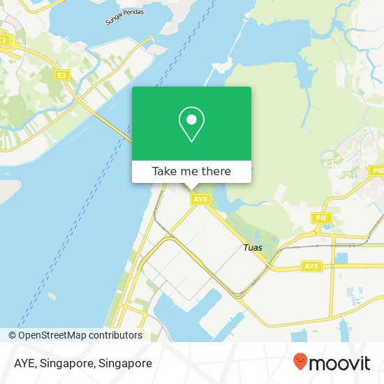 AYE, Singapore map