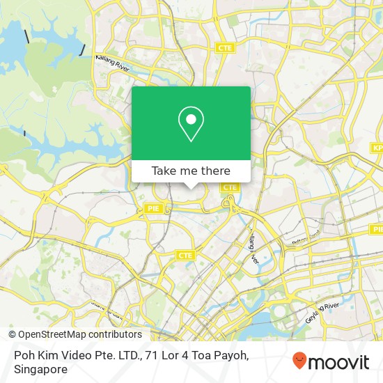 Poh Kim Video Pte. LTD., 71 Lor 4 Toa Payoh map