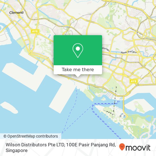 Wilson Distributors Pte LTD, 100E Pasir Panjang Rd map