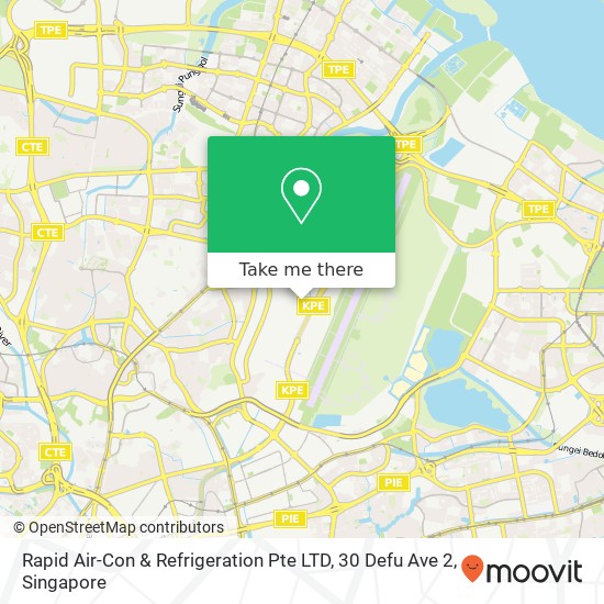 Rapid Air-Con & Refrigeration Pte LTD, 30 Defu Ave 2 map