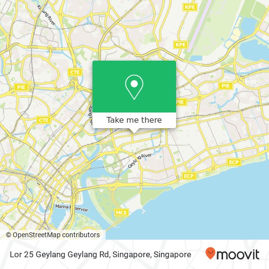 Lor 25 Geylang Geylang Rd, Singapore map