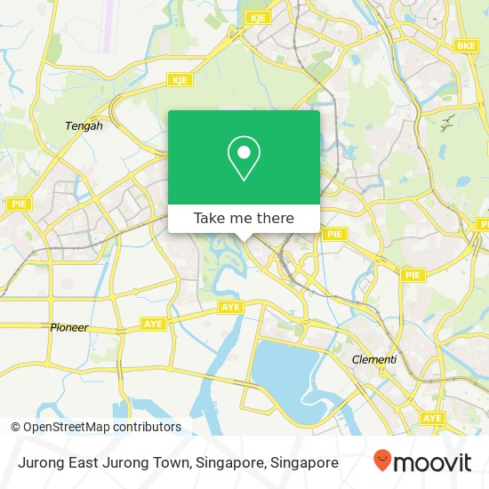 Jurong East Jurong Town, Singapore map