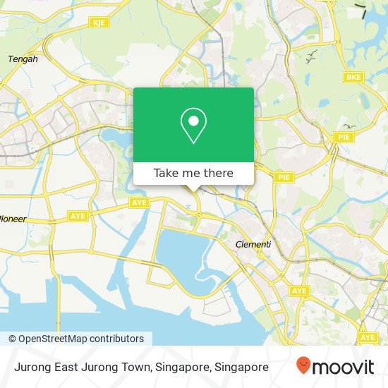 Jurong East Jurong Town, Singapore map