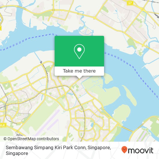 Sembawang Simpang Kiri Park Conn, Singapore map