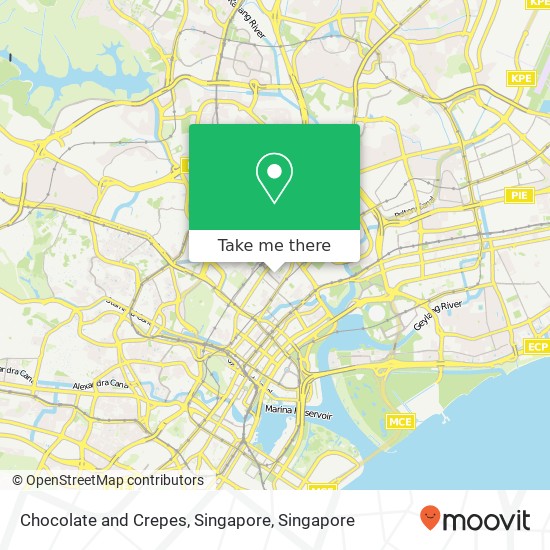 Chocolate and Crepes, Singapore map