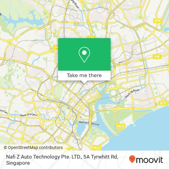 Nafi Z Auto Technology Pte. LTD., 5A Tyrwhitt Rd map