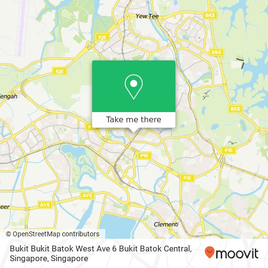 Bukit Bukit Batok West Ave 6 Bukit Batok Central, Singapore地图