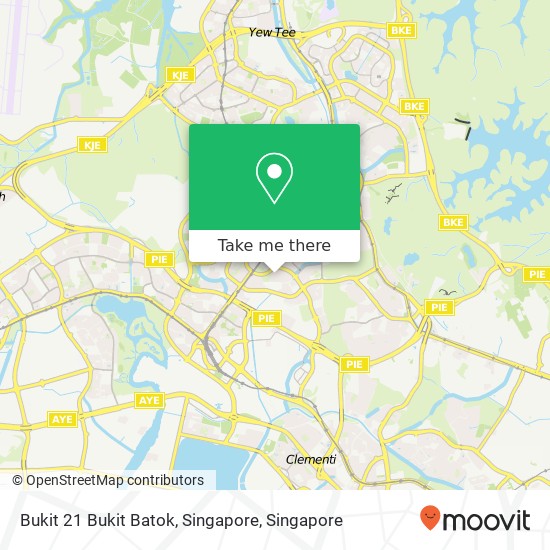 Bukit 21 Bukit Batok, Singapore地图