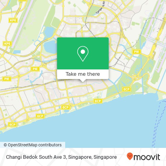 Changi Bedok South Ave 3, Singapore地图