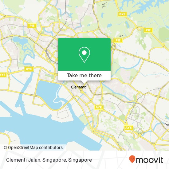 Clementi Jalan, Singapore map