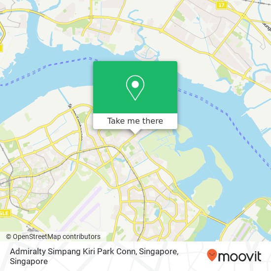 Admiralty Simpang Kiri Park Conn, Singapore map