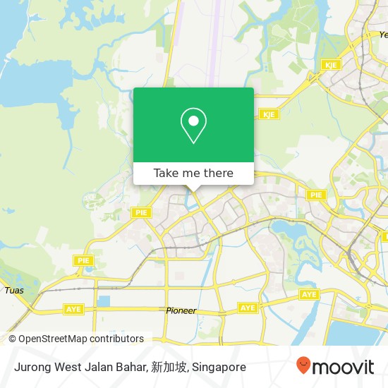 Jurong West Jalan Bahar, 新加坡地图