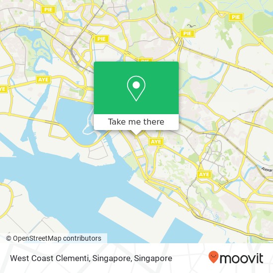 West Coast Clementi, Singapore map