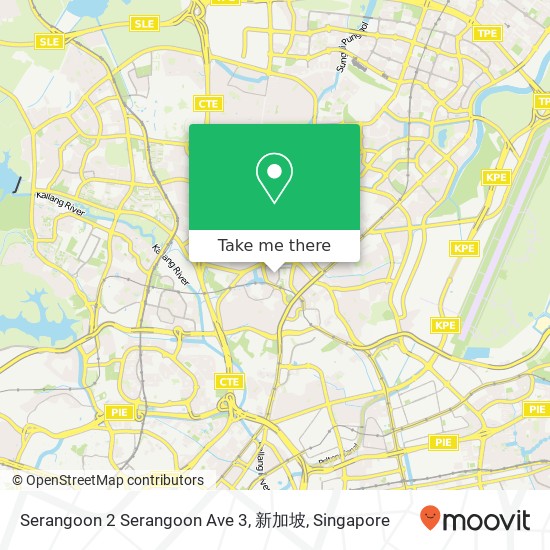 Serangoon 2 Serangoon Ave 3, 新加坡地图