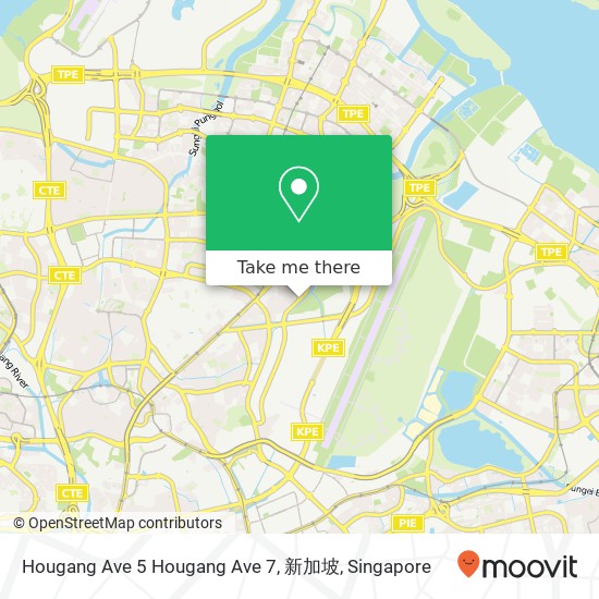 Hougang Ave 5 Hougang Ave 7, 新加坡地图