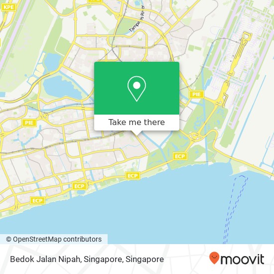 Bedok Jalan Nipah, Singapore map