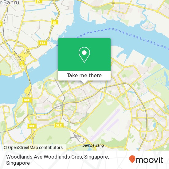 Woodlands Ave Woodlands Cres, Singapore地图