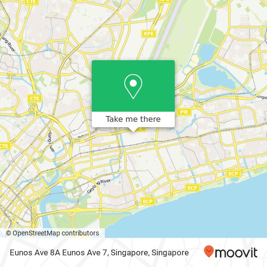 Eunos Ave 8A Eunos Ave 7, Singapore map