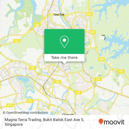 Magna Terra Trading, Bukit Batok East Ave 5 map