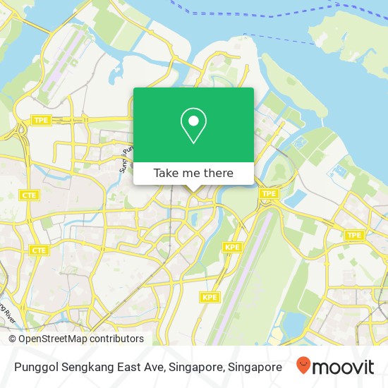 Punggol Sengkang East Ave, Singapore map