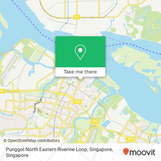 Punggol North Eastern Riverine Loop, Singapore地图