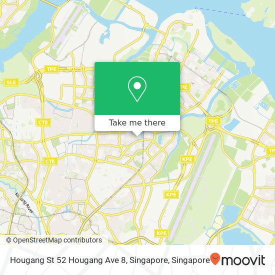 Hougang St 52 Hougang Ave 8, Singapore地图