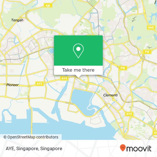 AYE, Singapore map