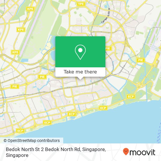 Bedok North St 2 Bedok North Rd, Singapore map