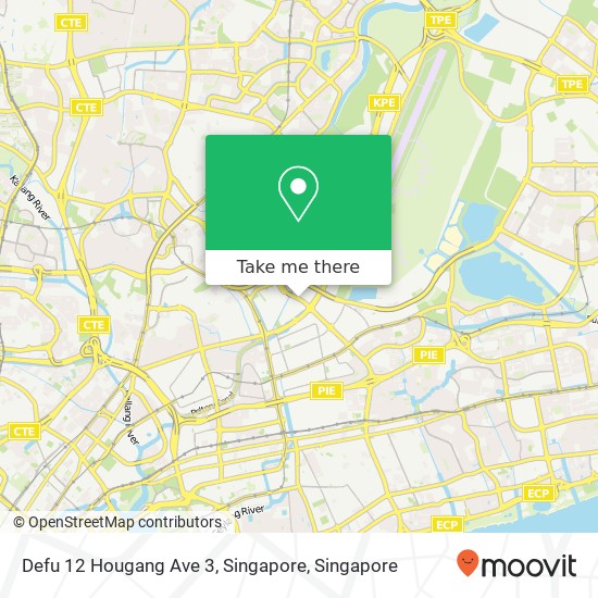 Defu 12 Hougang Ave 3, Singapore地图